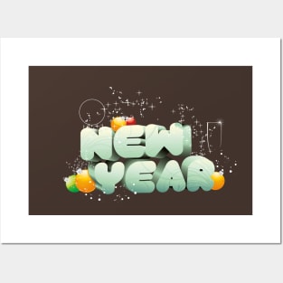 new year Posters and Art